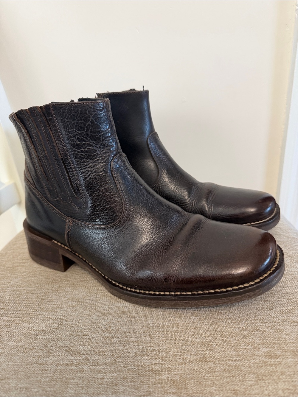 Bullboxer Brown Leather Chelsea Boots Men’s size 8